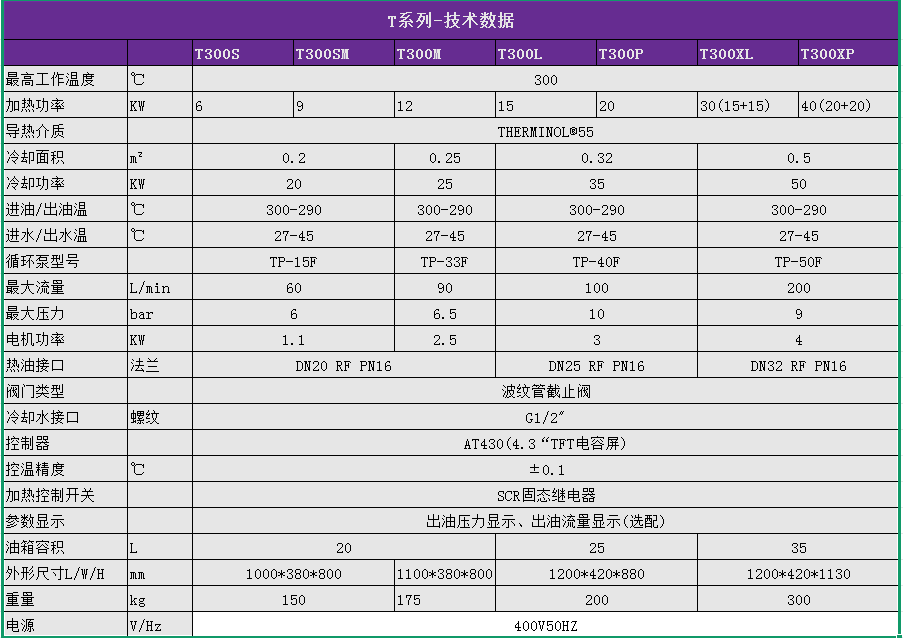 T300 300℃模温机