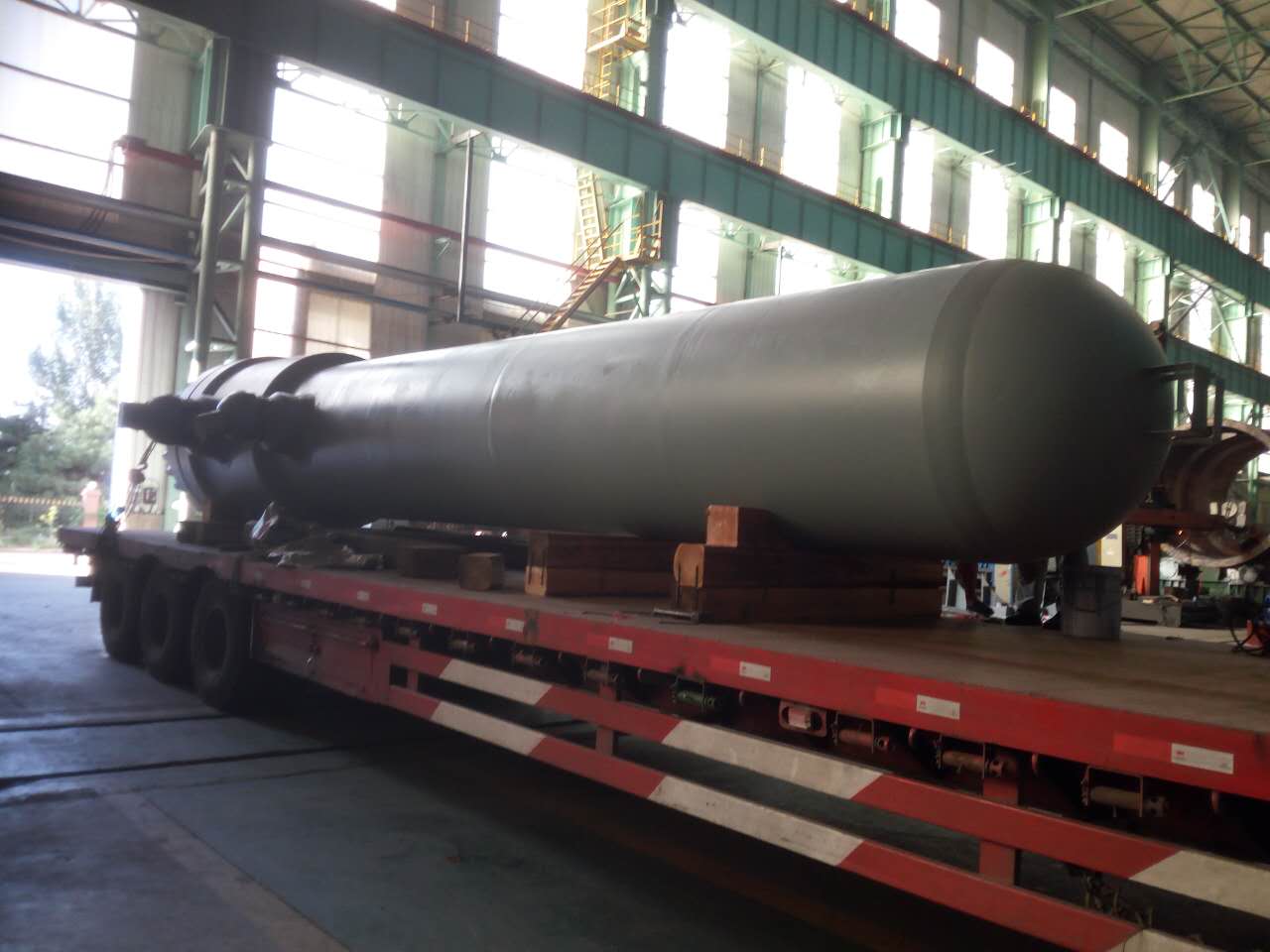 我公司为中石油辽河石化分公司制造的换热器竣工发货