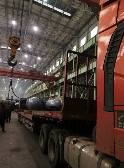 我公司为辽宁海化石油化工有限公司制造的换热器竣工发货