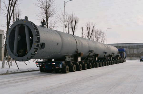 我公司为恒河材料科技股份有限公司制造的热聚树脂一段加氢反应器竣工发货