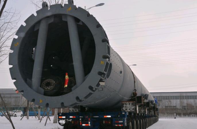 我公司为恒河材料科技股份有限公司制造的热聚树脂一段加氢反应器竣工发货