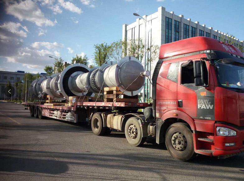 我公司为中海石油东营石化有限公司承制的再生器竣工发货