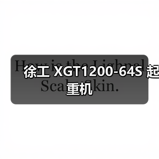 徐工 XGT1200-64S 起重机