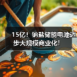15亿！钠盐储能电池迈步大规模商业化！